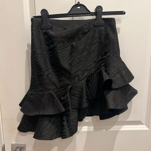 Zara Black Ruffled Skirt
